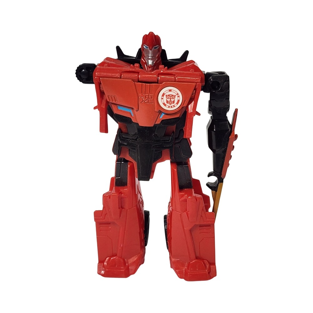 Transformers Robots in Disguise Sideswipe Warrior Class Red Action Figure B0901